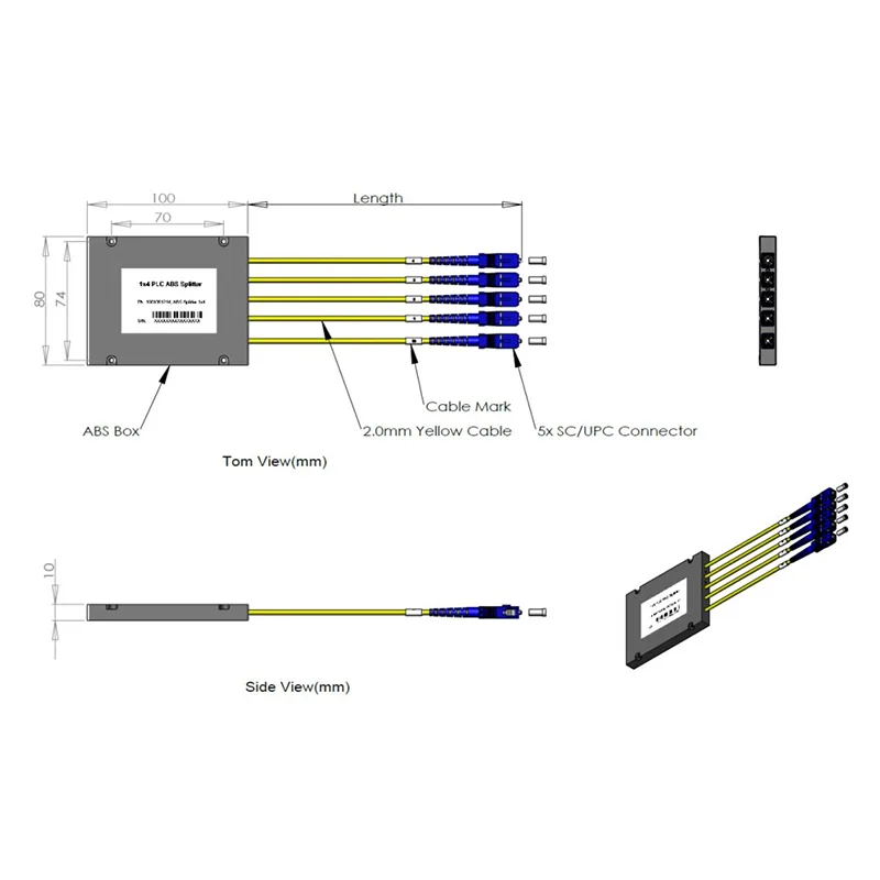 1 * 4 PLC Cassette Spanitter